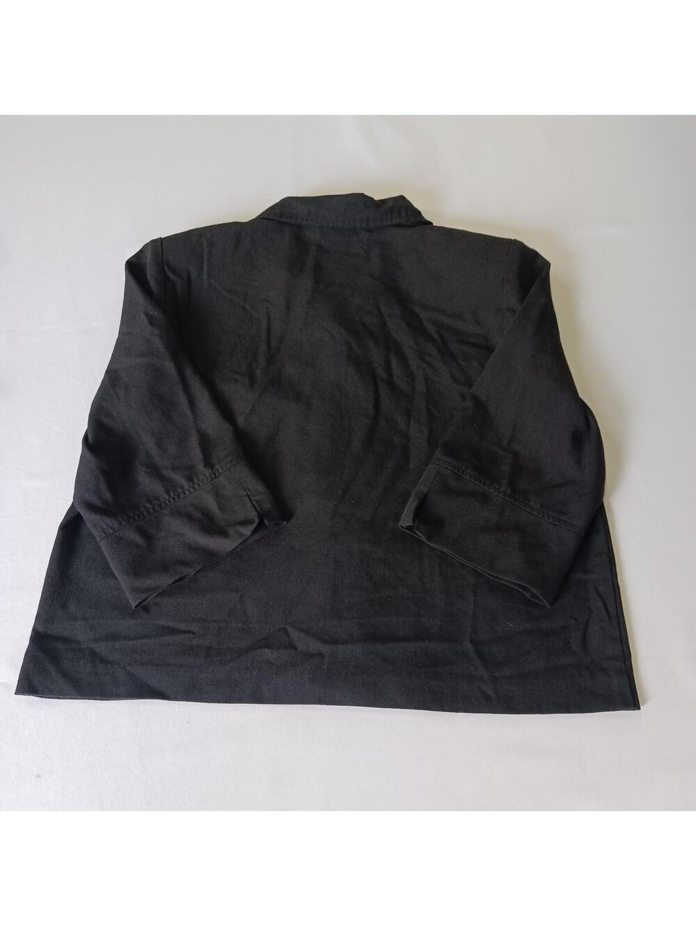 Vintage Vermont Country Store Women's Black Blazer Jacket Size Medium Chest 42 - Picture 2 of 16